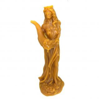 Vela Figura Miel Diosa de la Fortuna 175g.